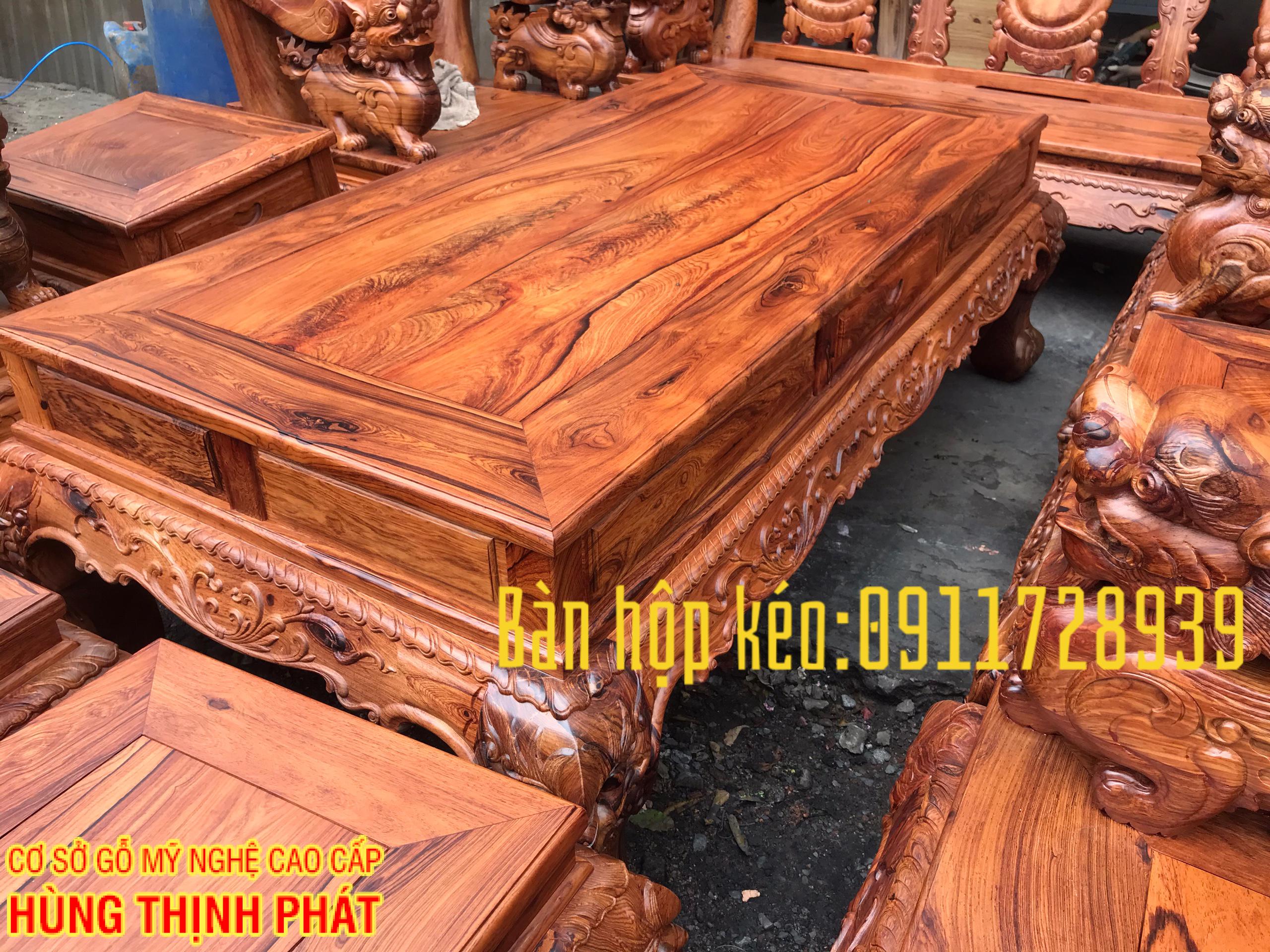 bàn hộp bộ cẩm lai tay 14 10 món